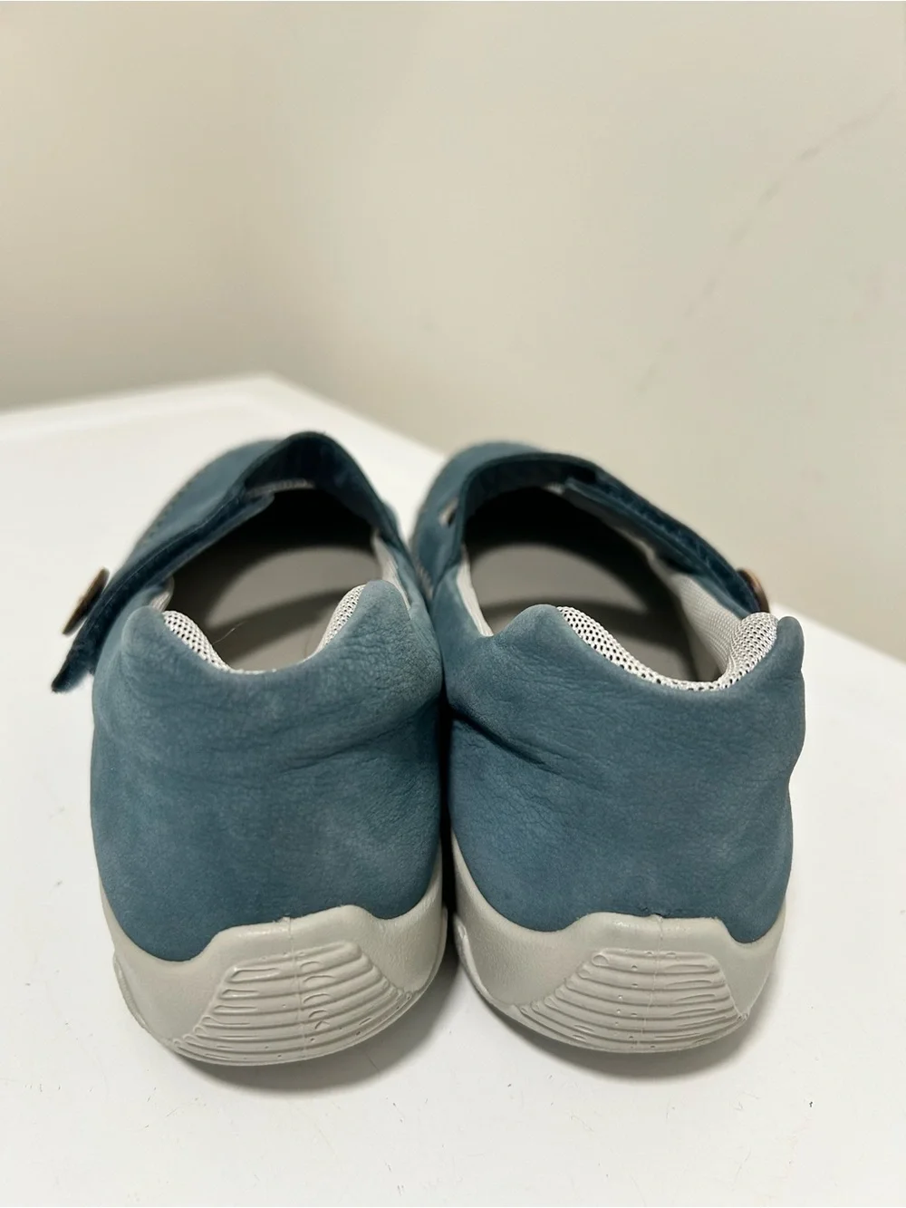 Hotter Suede Mary Jane Shoes Blue Size 9 US